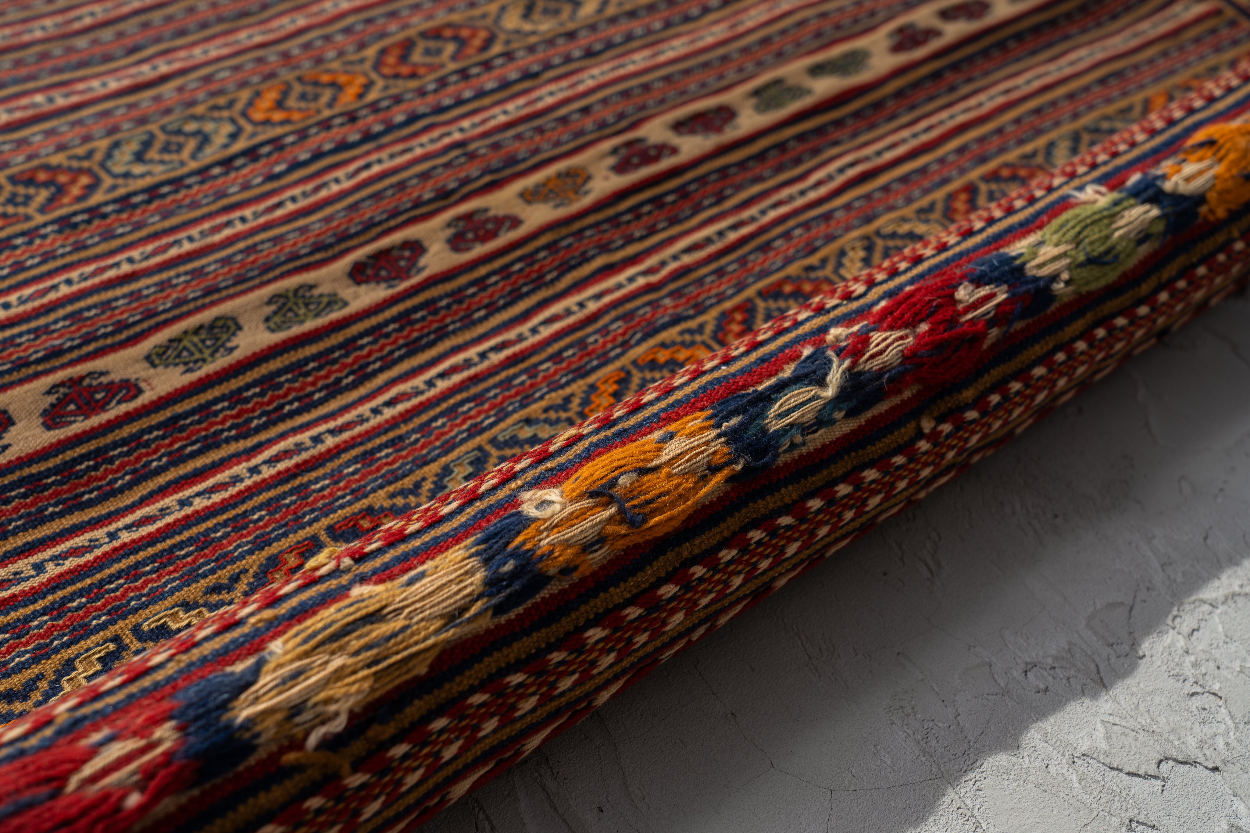 アフガニスタン 1990年代 キリム】トライバルラグ-ヴィンテージラグ