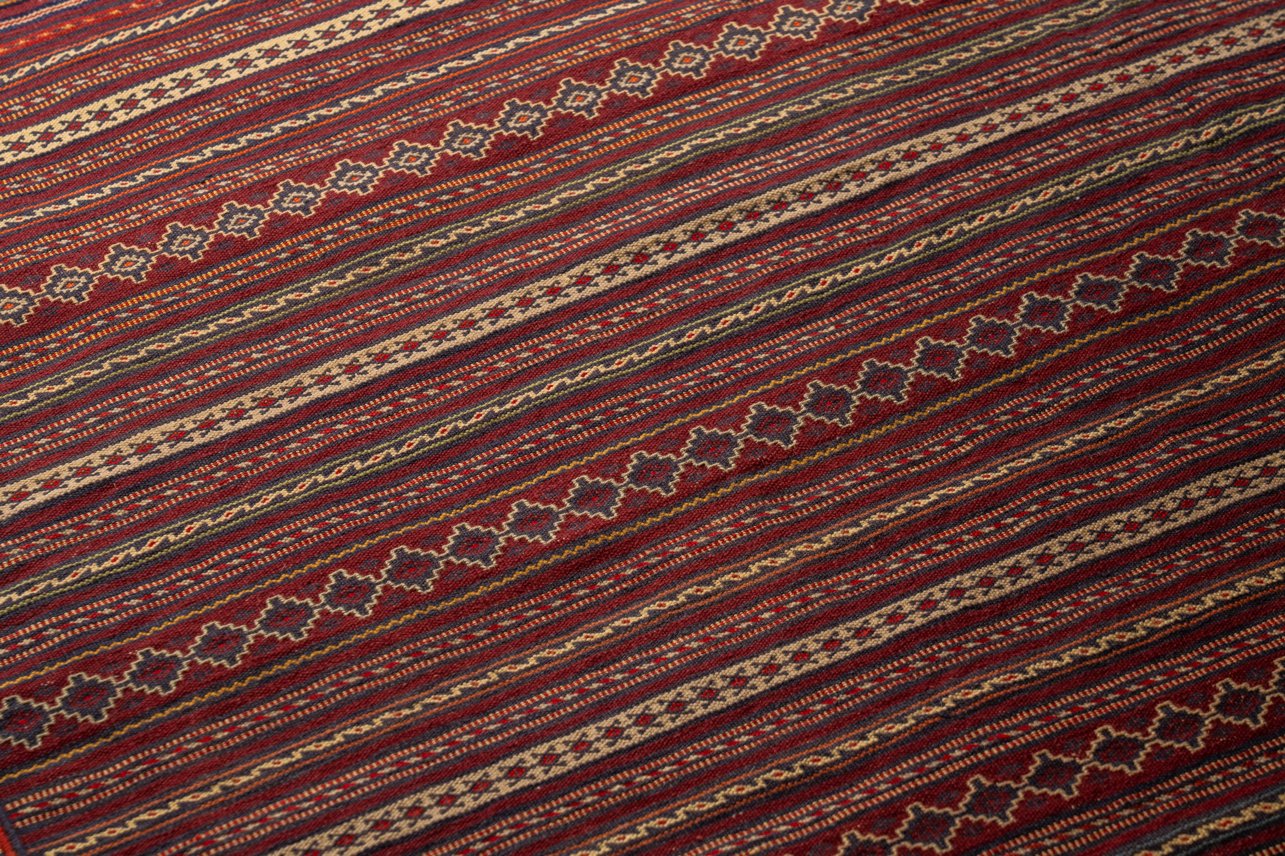 アフガニスタン 1990年代 キリム】トライバルラグ-ヴィンテージラグ