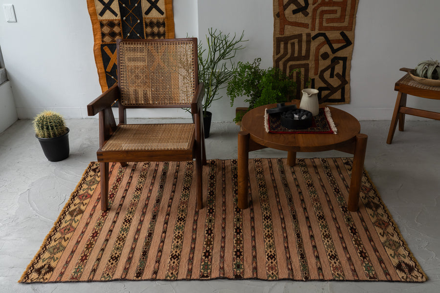 アフガニスタン 1970年代 キリム】トライバルラグ-ヴィンテージラグ