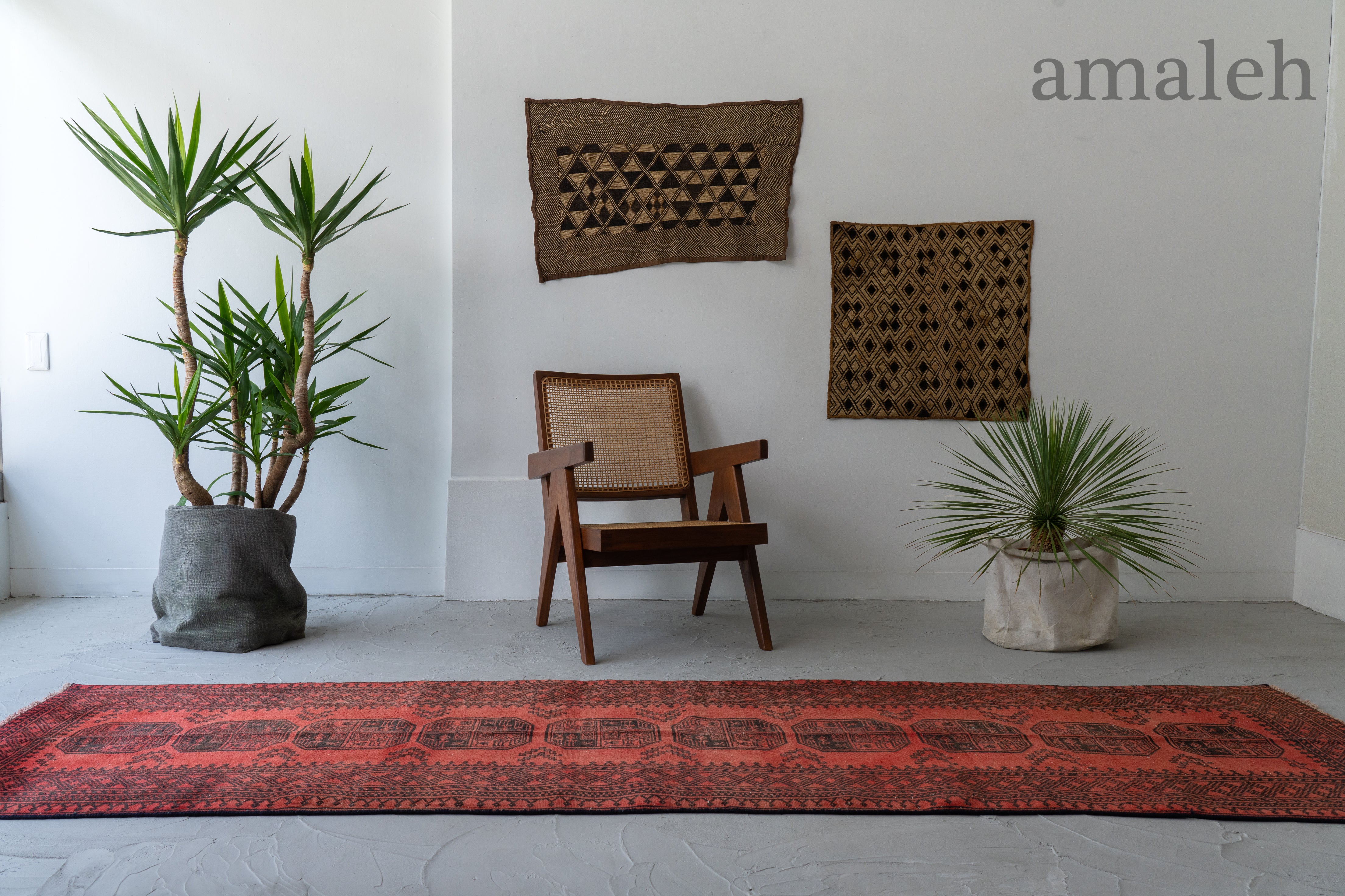 か*ん様 パキスタン　ヴィンテージラグ　トライバルラグ　手織り絨毯 ◇キズあり特価◇ヴィンテージラグ パキスタン トライバルラグ