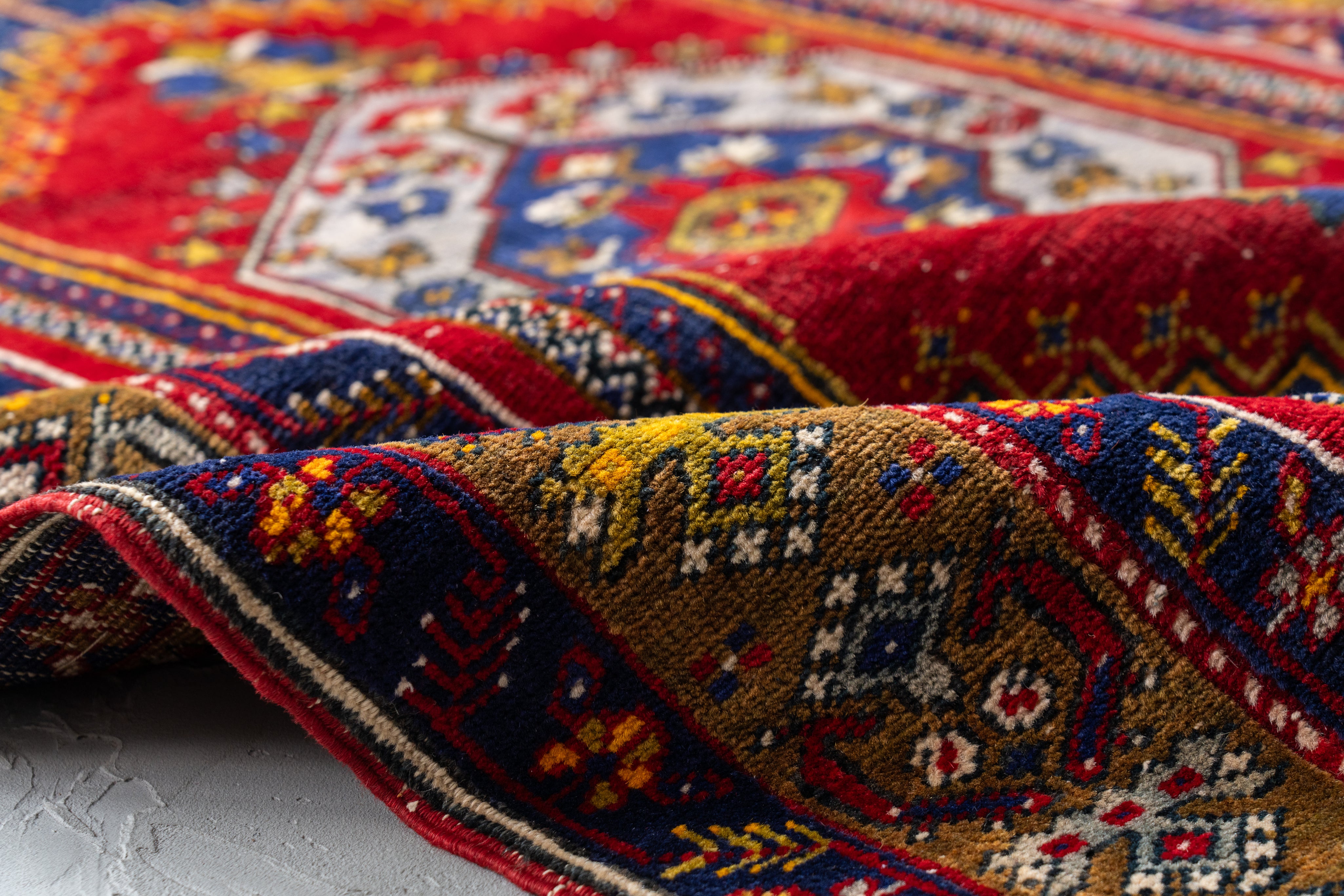 トルコ産 1980年代 ヴィンテージラグ】トルコラグ ヴィンテージ