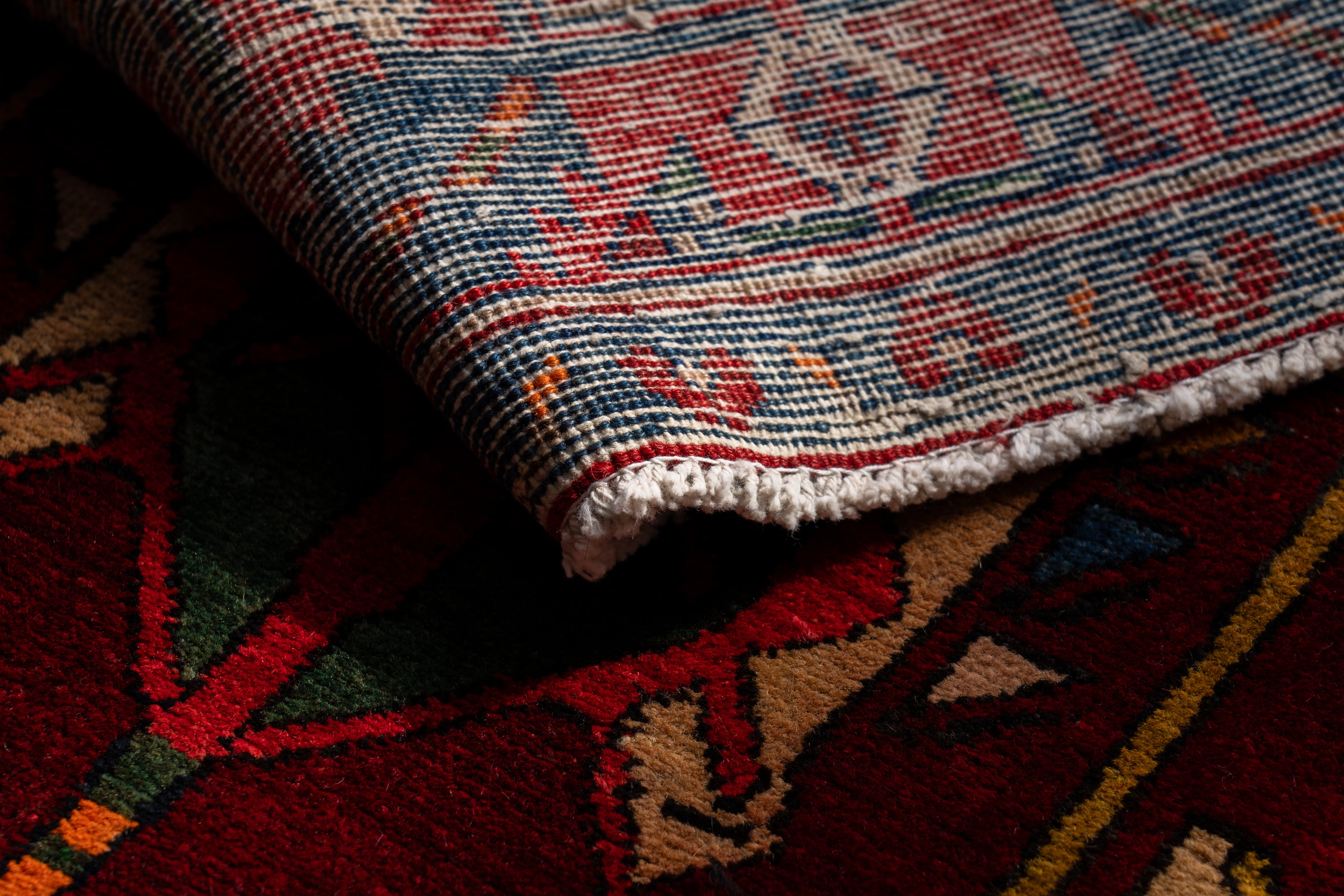 イラン産 1980年代 ヴィンテージラグ】ペルシャ絨毯