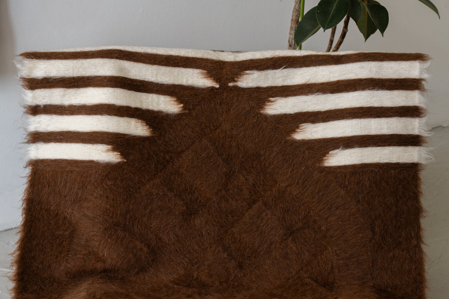 トルコ産 シールトバッターニエ】手織りブランケット-Siirt Battaniye