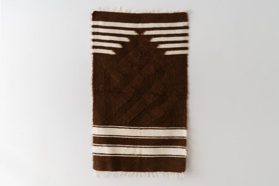 トルコ産 シールトバッターニエ】手織りブランケット-Siirt Battaniye