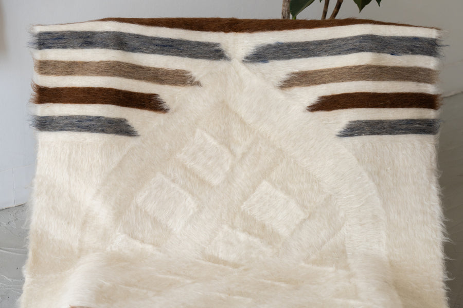 トルコ産 シールトバッターニエ】手織りブランケット-Siirt Battaniye