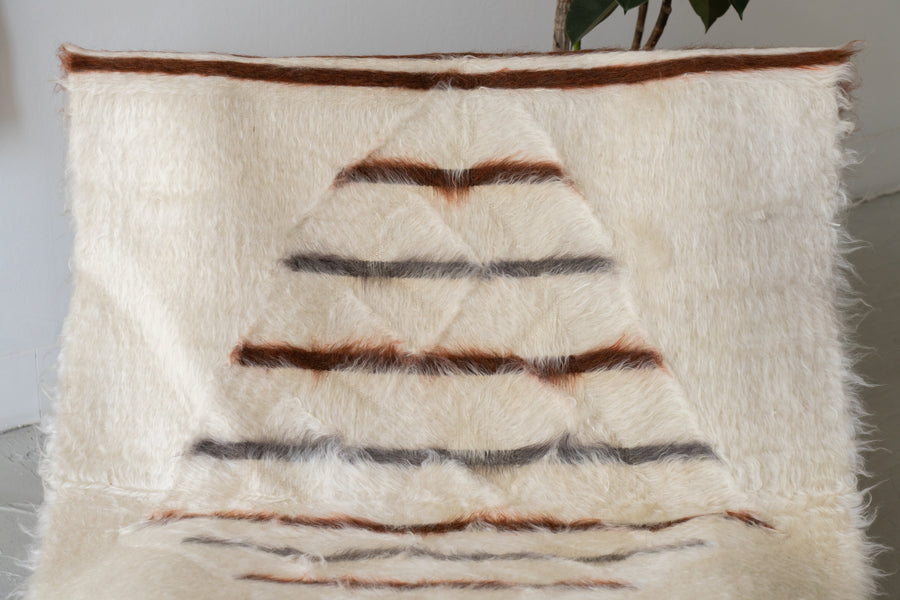 トルコ産 シールトバッターニエ】手織りブランケット-Siirt Battaniye