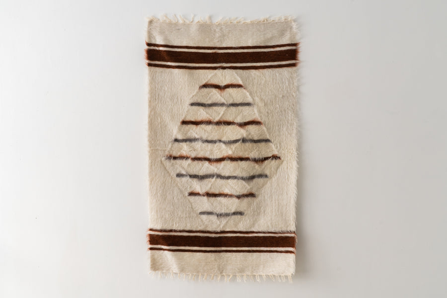 トルコ産 シールトバッターニエ】手織りブランケット-Siirt Battaniye