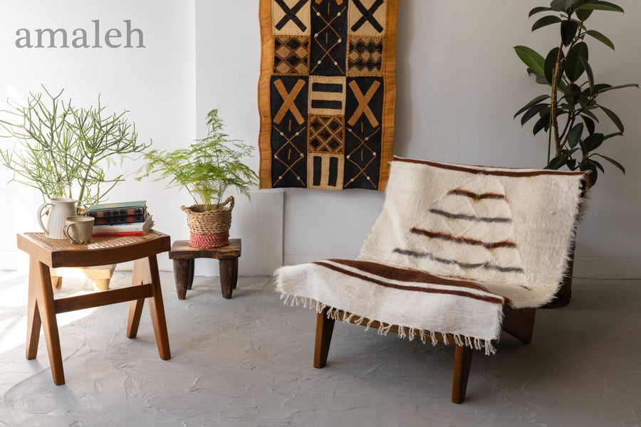 トルコ産 シールトバッターニエ】手織りブランケット-Siirt Battaniye