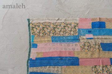 インドの手刺繍ヴィンテージカンタキルト・ラリーキルト-QUILT
