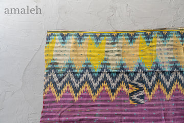インドの手刺繍ヴィンテージカンタキルト・ラリーキルト-QUILT