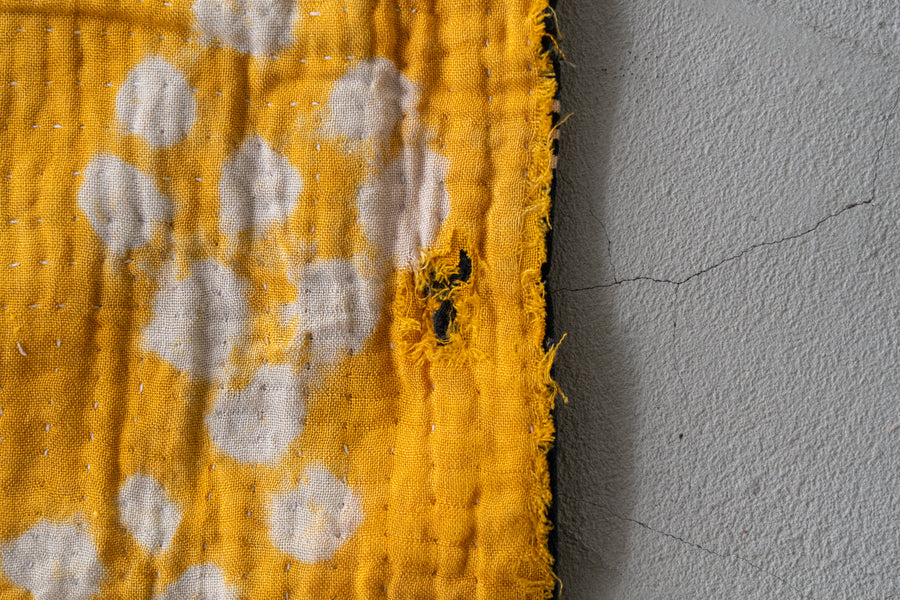 インド産 カンタキルト・ラリーキルト】ヴィンテージキルト-手織り絨毯