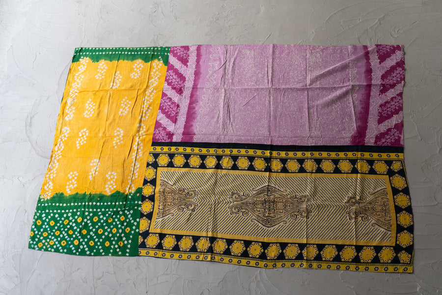 インド産 カンタキルト・ラリーキルト】ヴィンテージキルト-手織り絨毯