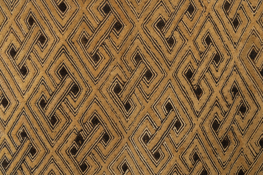 クバ王国伝統のクバクロス-KUBA TEXTILES】クバ布-草ビロード