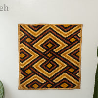 クバ王国伝統のクバクロス-KUBA TEXTILES】クバ布-草ビロード