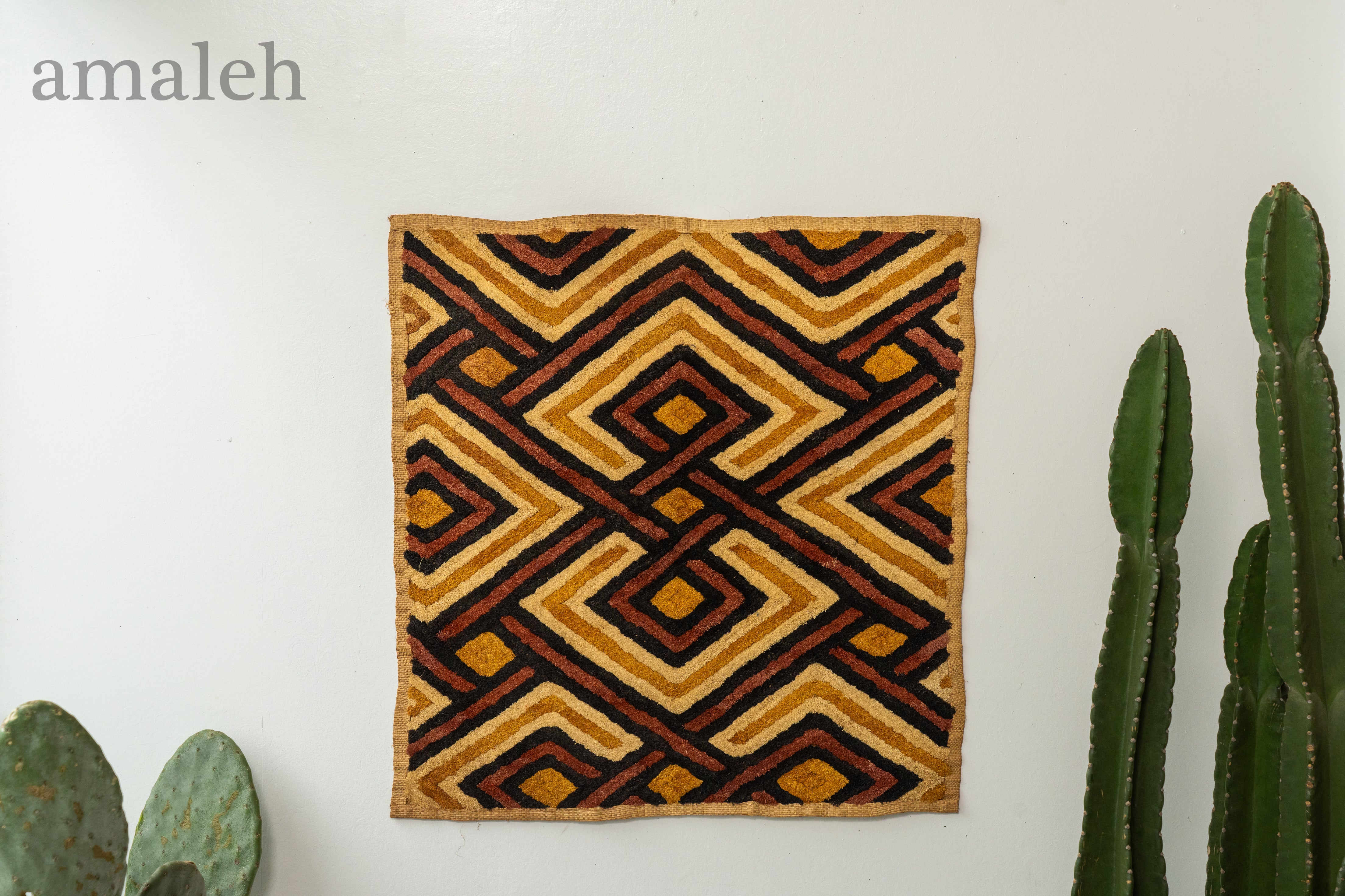 クバ王国伝統のクバクロス-KUBA TEXTILES】-ヴィンテージラグ専門店