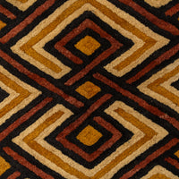 クバ王国伝統のクバクロス-KUBA TEXTILES】クバ布-草ビロード