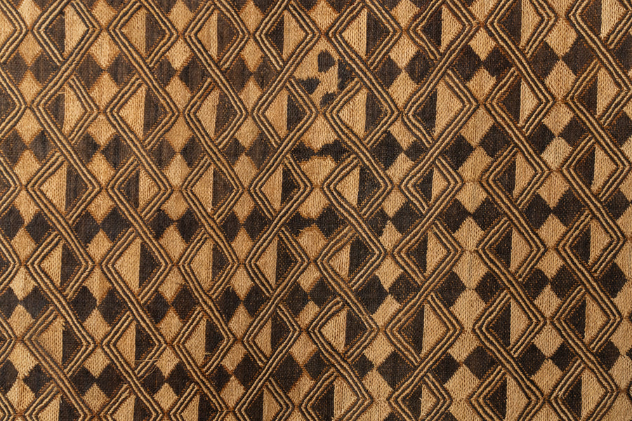 クバ王国伝統のクバクロス-KUBA TEXTILES】クバ布-草ビロード