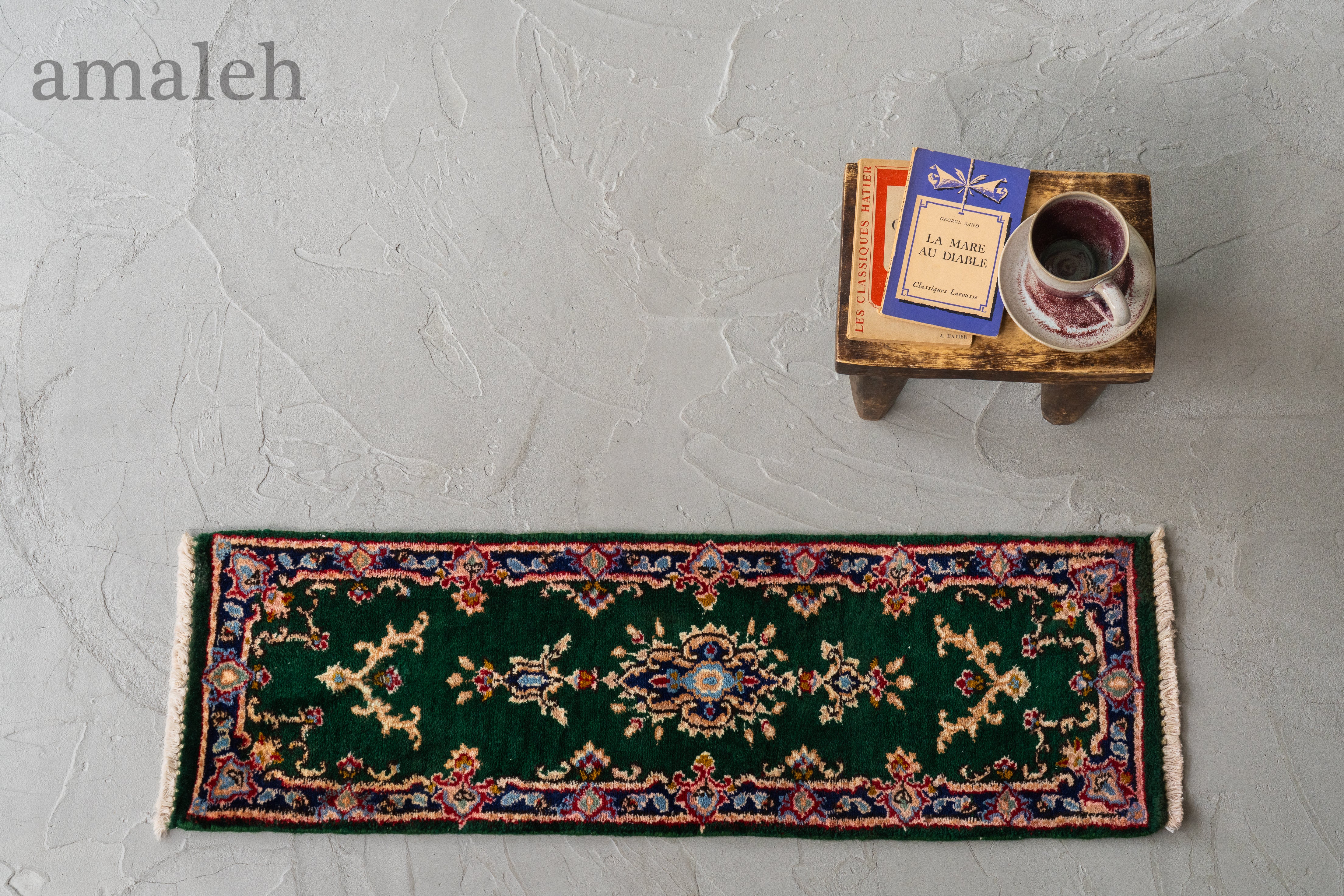 ヴィンテージ バルーチラグ　ミニランナー MINI RUG-ミニラグ】ヴィンテージラグ専門店amaleh-トライバルラグ