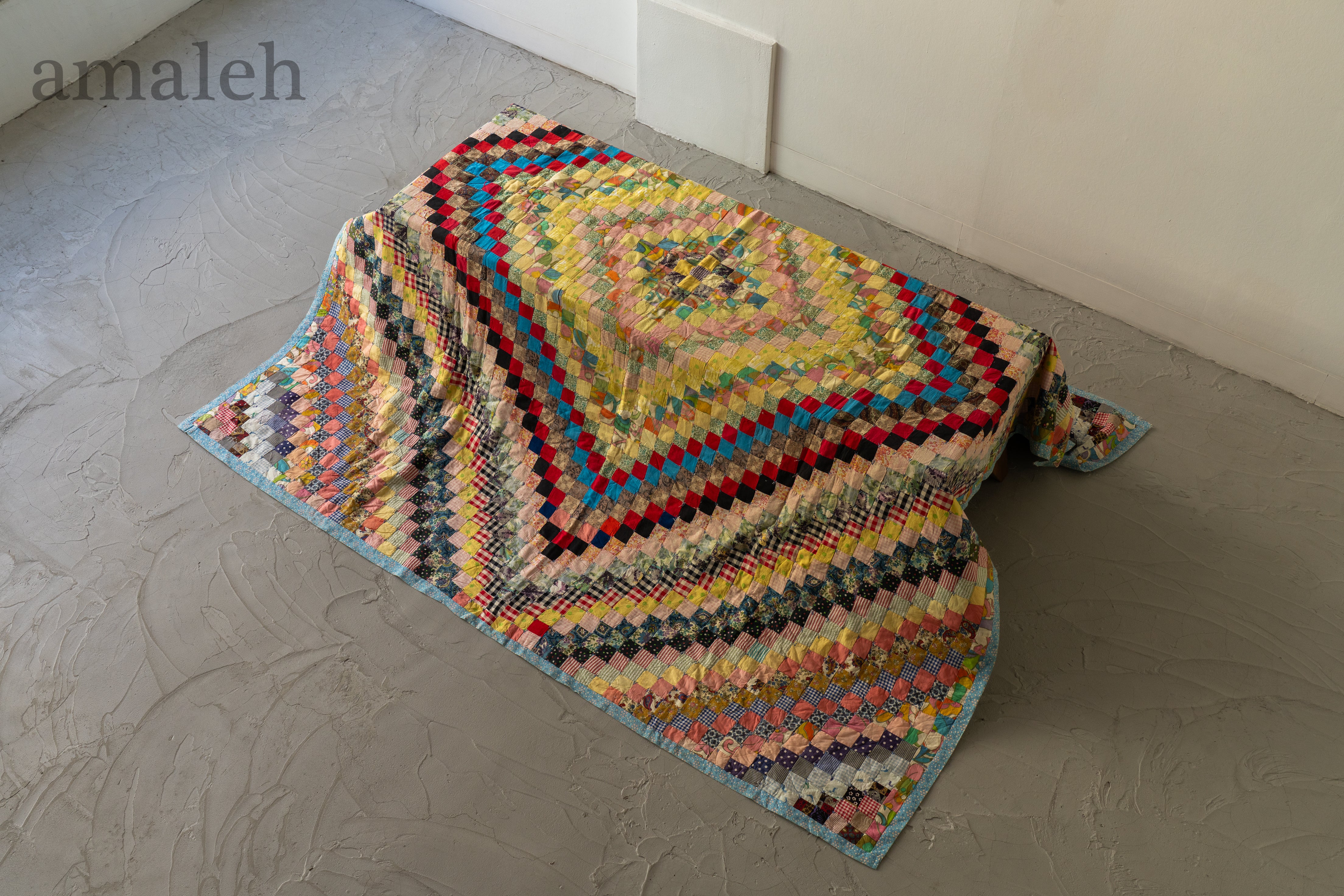 インドの手刺繍ヴィンテージカンタキルト・ラリーキルト-QUILT