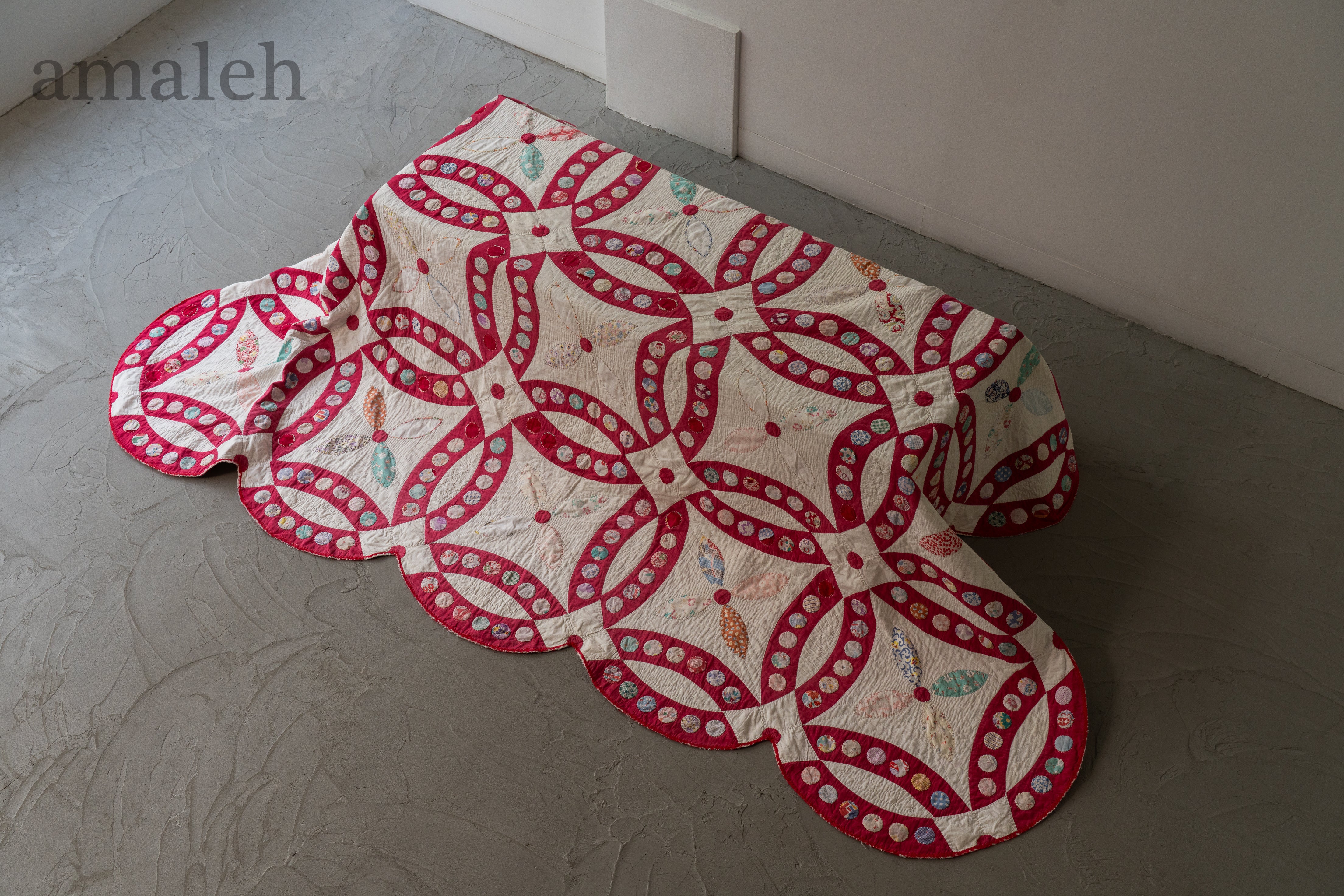 インドの手刺繍ヴィンテージカンタキルト・ラリーキルト-QUILT
